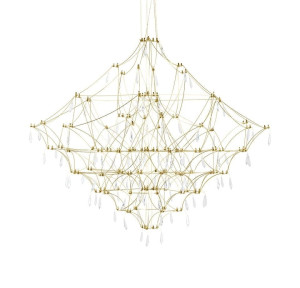 Lampa wisząca CONSTELATION 100 GOLD - LED, stal szczotkowana