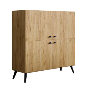 Komoda KEMI dąb craft złoty