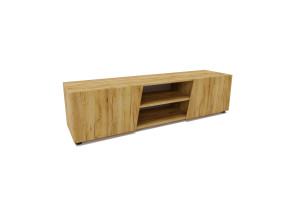 Szafka RTV BELLA 100-180 cm dąb craft złoty