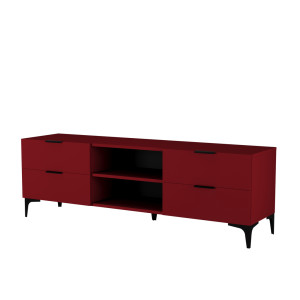Szafka RTV TERVALA czerwony oxid 100-180 cm