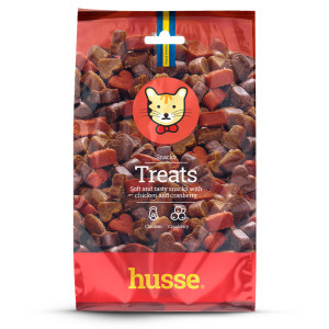 Treats - smakołyk dla kota z kurczakiem i łososiem 150 g