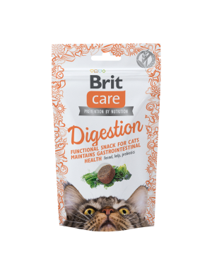 Brit Care Cat Snack Digestion, tuńczyk, 50 g Przekąska dla kota wspierająca trawienie