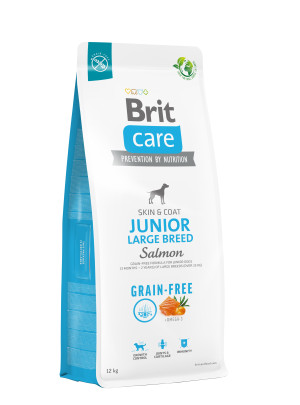 Brit Care Dog Grain-free Junior Large Breed, łosoś i ziemniaki, 12kg Bezzbożowa karma dla młodych psów dużych ras