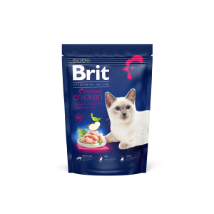 Brit Premium Cat Adult Sterilized, kurczak, 800 g Pełnoporcjowa karma dla dorosłych kotów sterylizowanych