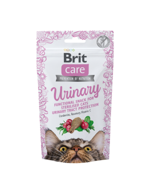 Brit Care Cat Snack Urinary, żurawina i rozmaryn, 50 g Przysmak dla kotów sterylizowanych