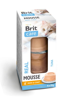 Brit Care Cat Real Meat z tuńczykiem 6x25g Wilgotna karma uzupełniająca dla kotów.