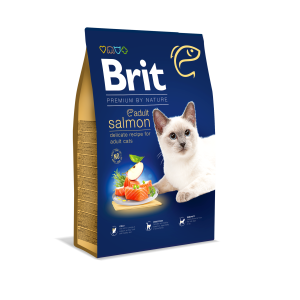 Brit Premium Cat Adult, łosoś, 8 kg Pełnoporcjowa karma dla dorosłych kotów
