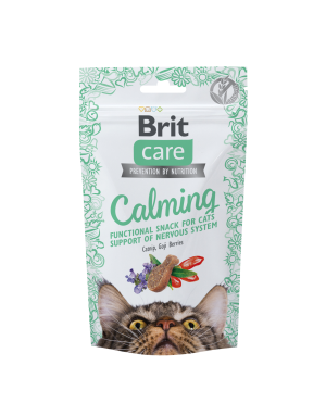 Brit Care Cat Snack Calming, kocimiętka i owoce goji, 50 g Wyciszająca stres karma uzupełniająca dla kotów