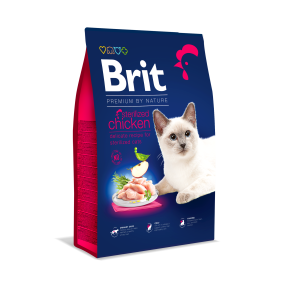 Brit Premium Cat Adult Sterilized, kurczak, 8 kg Pełnoporcjowa karma dla dorosłych kotów sterylizowanych