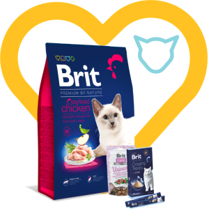 Pakiet dla Kotów Sterylizowanych: Brit Premium Cat Adult Sterilized Chicken 8kg + 2 przysmaki w cenie Zestaw w super okazji