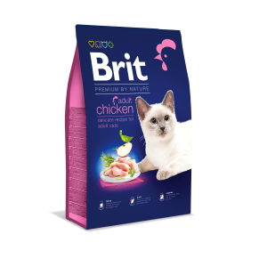 Brit Premium Cat Adult, kurczak, 8 kg Pełnoporcjowa karma dla dorosłych kotów