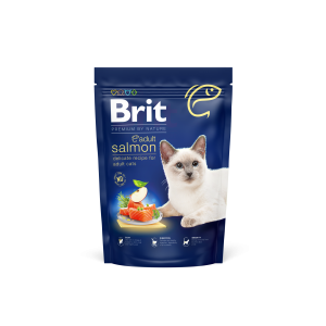 Brit Premium Cat Adult, łosoś, 800 g Pełnoporcjowa karma dla dorosłych kotów