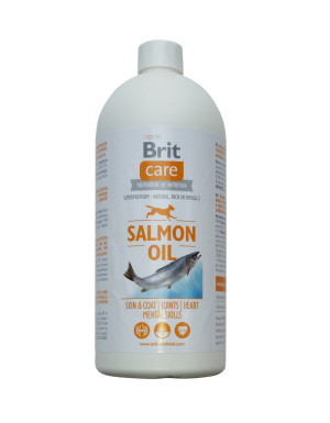 Brit Care Salmon Oil, 1000 ml Olej z łososia, suplement diety dla psów i kotów