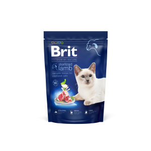Brit Premium Cat Sterilized, jagnięcina, 800 g Pełnoporcjowa karma dla dorosłych kotów sterylizowanych