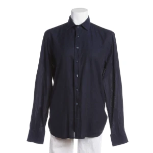 Etro Bluse 34 Blau (blau, Gr. 34) Baumwolle - gebraucht, Damen Umlegekragen, Knopfleiste