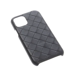 Bottega Veneta Intrecciato iPhone-Zubehör (schwarz) Leder - gebraucht, iPhone-Hülle mit Intrecciato Flechtmuster & Logo-Prägung im Innenbereich