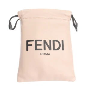Fendi iPhone-Zubehör (rosa) Leder - gebraucht, Umhängetasche mit Logo-Print & Kordelzug