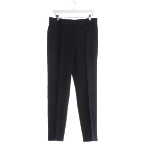 Céline Hosen (navy, Gr. 38) Wolle - gebraucht, Stoffhose mit Bügelfalte & Gürtelschlaufen