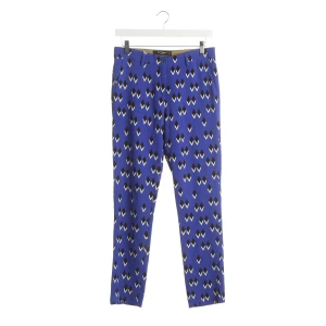 Etro Hose (blau, Gr. 34) Viskose - gebraucht, Damen, Stoffhose mit Gürtelschlaufen & Seitliche Eingrifftaschen
