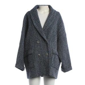 Ba&sh Blazer (navy, Gr. 36) Wolle - gebraucht, Kurzmantel mit Zweireiher & Pattentaschen