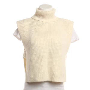 Isabel Marant Pullunder (creme, Gr. 32) Wolle - gebraucht, mit Rippstrick & Rollkragen