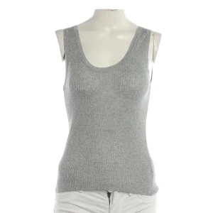 Riani Tops (grau, Gr. 34) Viskose - gebraucht, Tanktop mit Feinstrick & Rippstrick-Design
