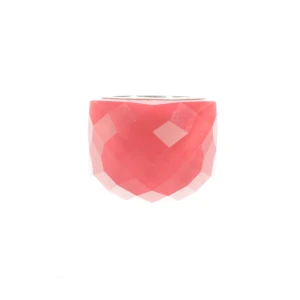 Swarovski Ringe (rot) Metall / Kristall - gebraucht, Ring mit Facettierter Kristall & Eingraviertes Swarovski Schwan-Logo auf der Innenseite