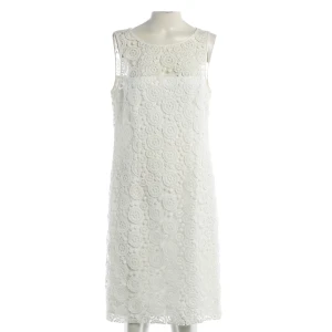 Riani Kleider (weiß, Gr. 38) Polyester - gebraucht, Spitzenkleid mit Spitzenmuster & Unterkleid