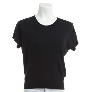FFC T-Shirts (navy, Gr. XS) Viskose - gebraucht, Strickshirt mit Feinstrick & Rippbündchen am Saum
