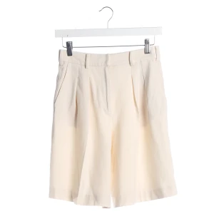 Maje Shorts (beige, Gr. 32) Viskose - gebraucht, Bermuda-Shorts mit Bundfalten & Gürtelschlaufen