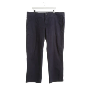 Gucci Hosen (navy, Gr. 58) Baumwolle - gebraucht, Chino mit Logo-geprägter Knopf & Gürtelschlaufen