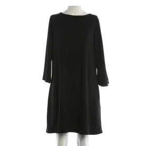 FFC Kleider (schwarz, Gr. 36) Polyester - gebraucht, mit Schlitz am Ärmelsaum & Zierknopf am Ärmel