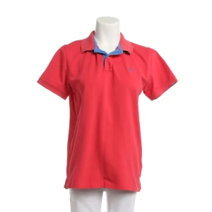 Gant Poloshirt M Rot (rot, Gr. M) Baumwolle - gebraucht, Damen Polokragen, blaue Logo-Stickerei auf der Brust