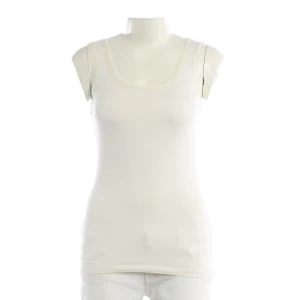 Juvia Tops (beige, Gr. XS) Baumwolle - gebraucht, Tanktop mit Rundhalsausschnitt & Ärmellos