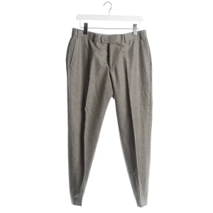 Hiltl Hosen (grau, Gr. 50) Wolle - gebraucht, Stoffhose mit Bundfalten & Gürtelschlaufen