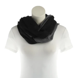 Gucci Tücher (grau) Wolle - gebraucht, Schal mit Wende-Design & Markenetikett