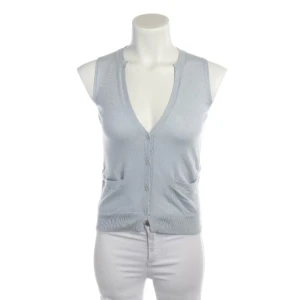 FFC Shirt S Hellblau (blau, Gr. S) Kaschmir - gebraucht, Damen V-Ausschnitt, Knopfleiste