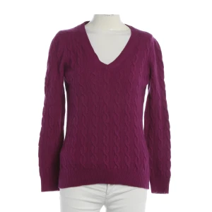 Etro Pullover (lila, Gr. S) Wolle - gebraucht, Damen, mit Klassisches Zopfmuster & Rippbündchen an Ärmeln und Saum