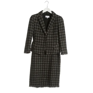 Patrizia Pepe Sets Kostüm (schwarz, Gr. 38) Wolle - gebraucht, Damen Kostüm, Hahnentritt-Muster