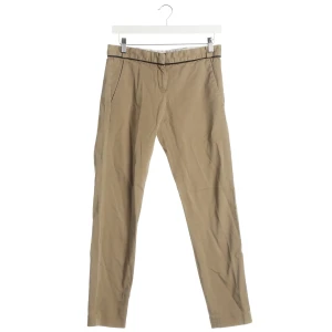 Maje Hose (beige, Gr. 34) Baumwolle - gebraucht, Damen, Stoffhose mit Kontrastpaspel am Bund & seitliche Eingrifftaschen