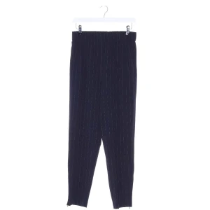 Ganni Hosen (navy, Gr. 34) Polyester - gebraucht, Stoffhose mit Nadelstreifen-Muster & Elastischer Bund