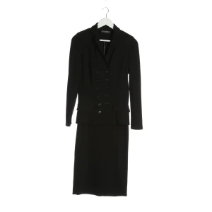 Dolce & Gabbana Sets (schwarz, Gr. 34) Viskose - gebraucht, mit Doppelreiher & Pattentaschen