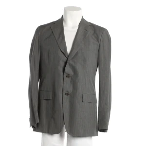 Caruso Sakkos (grau, Gr. 52) Baumwolle - gebraucht, Blazer mit Pattentaschen & Reverskragen