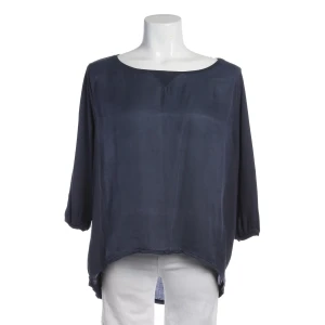 Bloom Blusen (navy, Gr. 36) Baumwolle - gebraucht, Tunika mit Faltenwurf am Rücken & Abgerundeter Saum