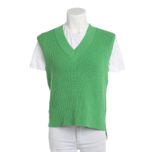 Rich & Royal Pullunder XS Grün (grün, Gr. XS) Viskose - gebraucht, Damen Rippstrick, Seitenschlitze