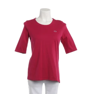 Lacoste T-Shirts (rosa, Gr. 36) Baumwolle - gebraucht, mit Charakteristisches Krokodil-Logo auf der Brust & Gerippter Rundhalsausschnitt