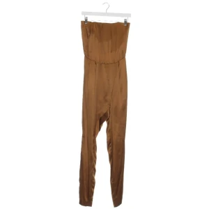 Gucci Jumpsuits (braun, Gr. 34) Seide - gebraucht, Overall mit trägerlos & nahtfeiner Reißverschluss