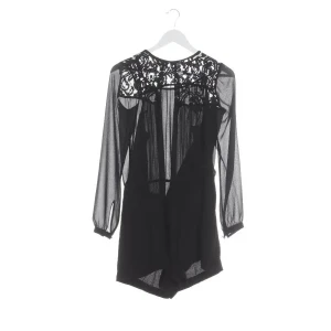 Michael Kors Jumpsuits (schwarz, Gr. 30) Acetat / Spitze - gebraucht, Overall mit Spitzeneinsatz im Schulter- und Rückenbereich & transparente Ärmel