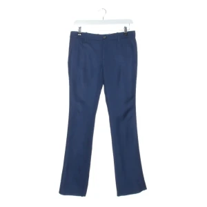 Gucci Hosen (navy, Gr. 32) Seide - gebraucht, Stoffhose mit Gesäßtaschen mit Knopf & Gürtelschlaufen