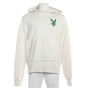 Amiri Amiri x Playboy Hoodie (weiß, Gr. S) Baumwolle - gebraucht, mit Kängurutasche & Playboy-Hasen-Logo auf der Brust